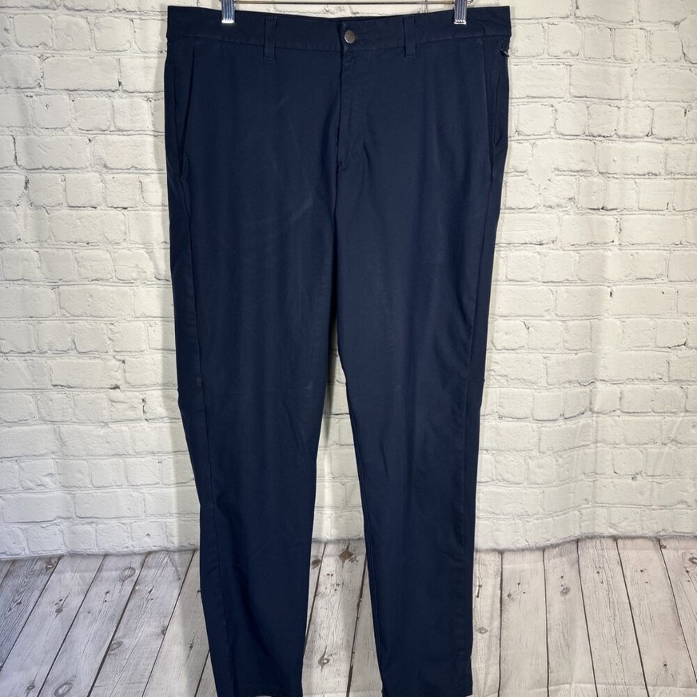 Lululemon Pants Men 36x32 Navy Commission Slim Warpstreme M5AF3S Workwear